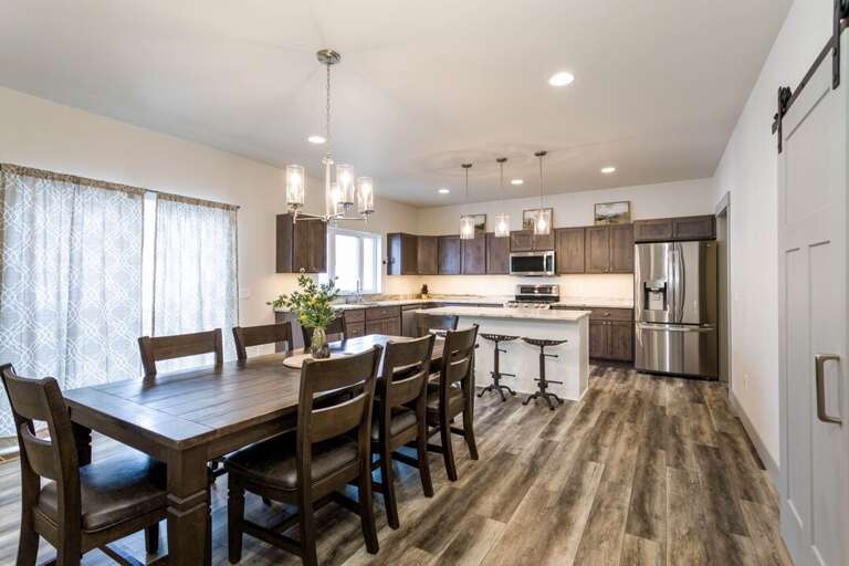 Dining table for 8 people. Dining table for 8 people.