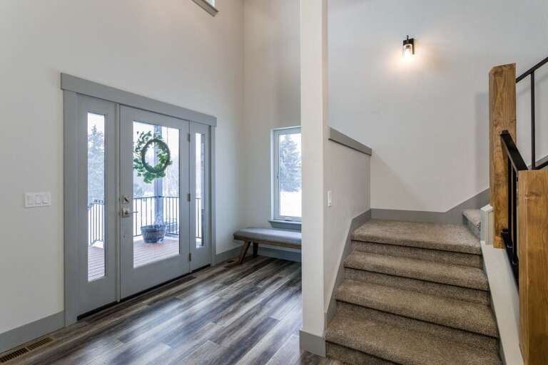 Easy place to pull on your shoes. Easy place to pull on your shoes.