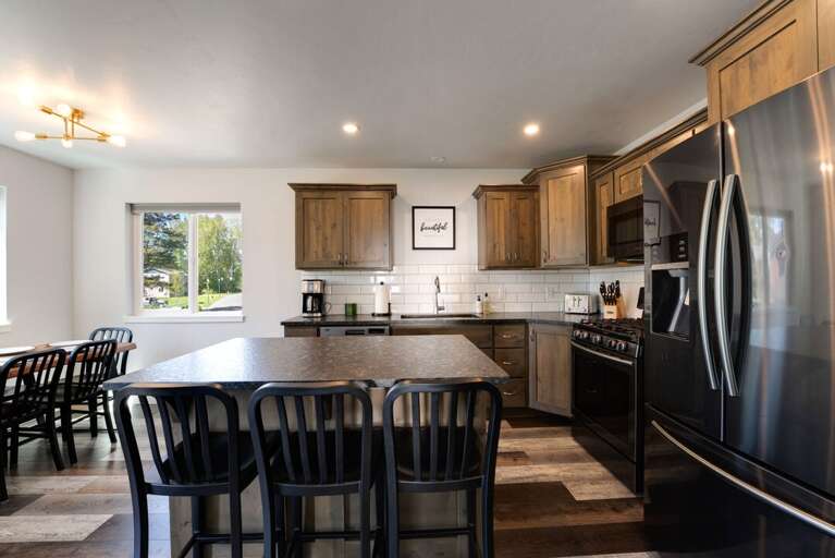 Kitchen with Bar Seating | Upper Level