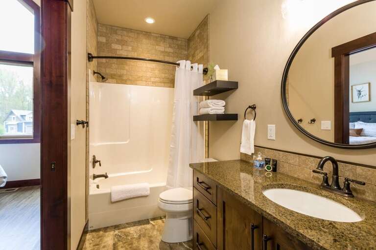 Take a bath or shower | Lower Level Take a bath or shower | Lower Level