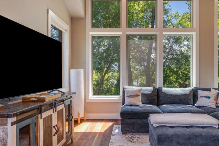 Floor to Ceiling Windows Allow in Natural Light | Upper Level