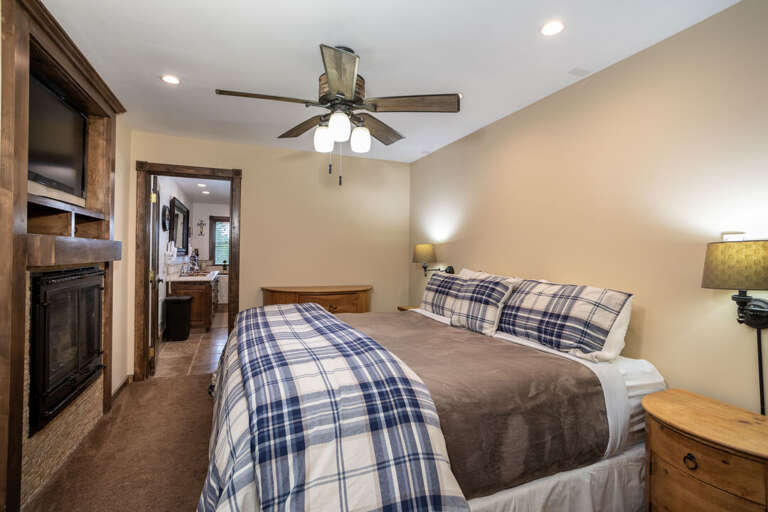 Get comfy in the king-sized bed | Main Level