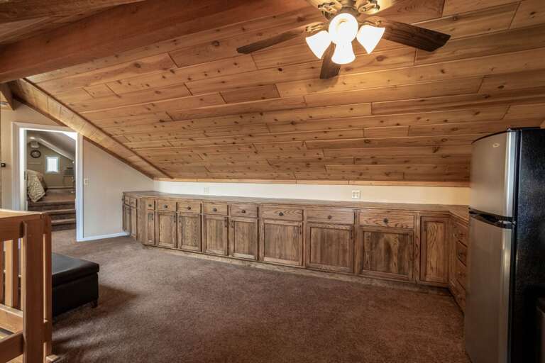 Store drinks in the loft | Upper Level