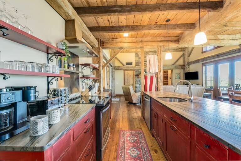 Large kitchen island perfect for displaying brunch | Main Level