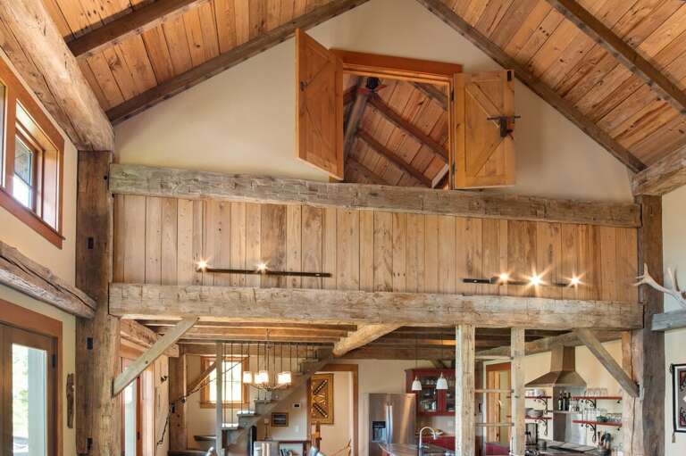 Open the bedroom window upstairs to view the living room | Main Level