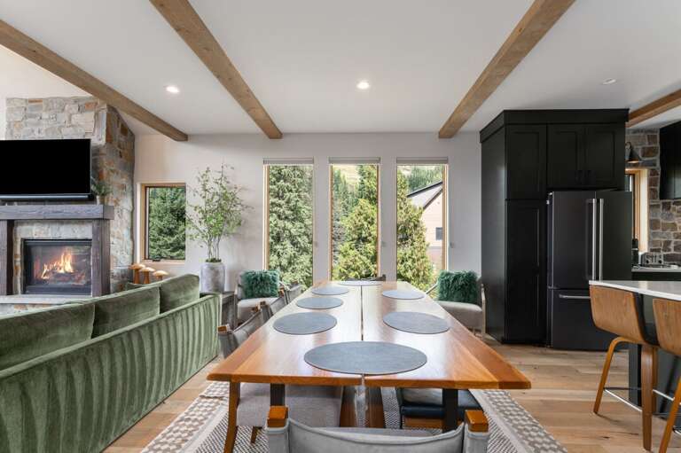 Dining room table seating for 8 people | Main Level