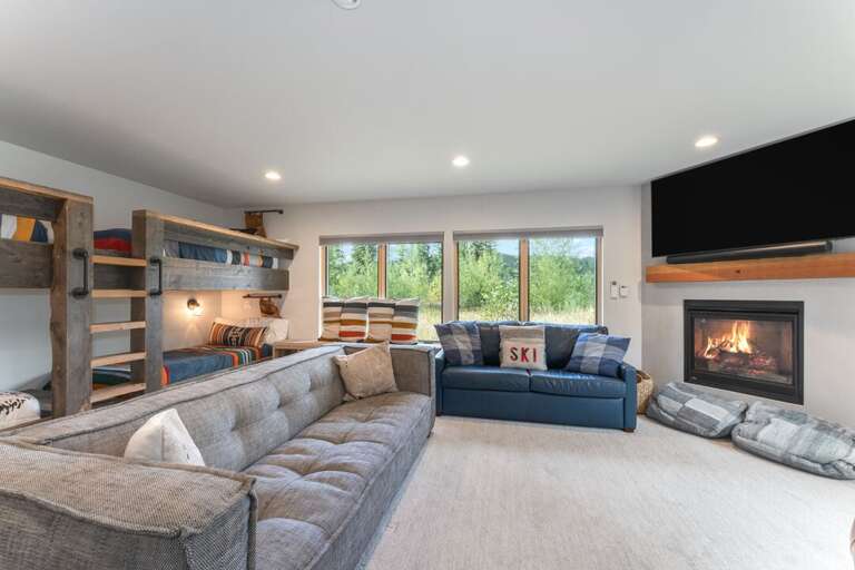 Perfect for the children to share and watch movies by the fire | Basement Level