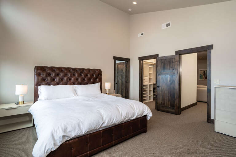 Enjoy the comfy king-sized bed | Upper Level