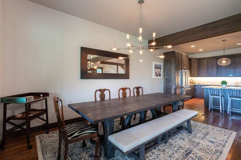 Gather round the large table for dinner | Main Level