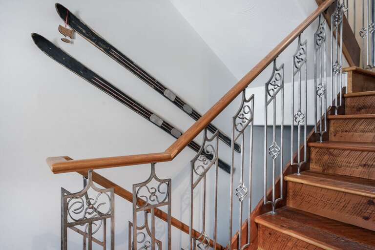 Beautiful details on the staircase