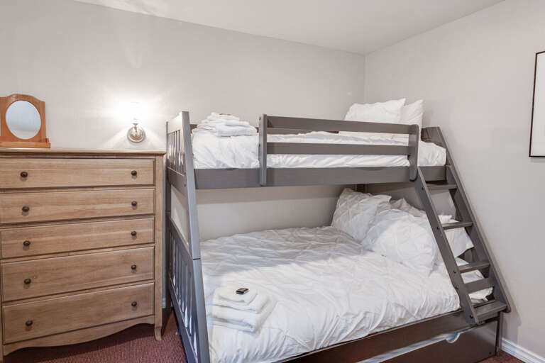 Level Bedroom 3 with Twin over Full Bunk Beds | Lower Level Level Bedroom 3 with Twin over Full Bunk Beds | Lower Level