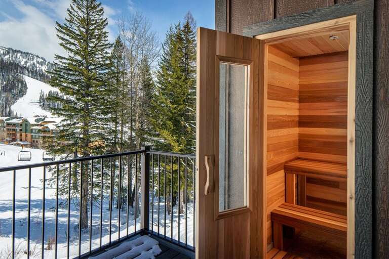 Relax and refresh after a day of adventure in the private sauna | Exterior