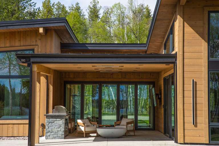 Backyard Patio with Grill and Fire Pit | Exterior