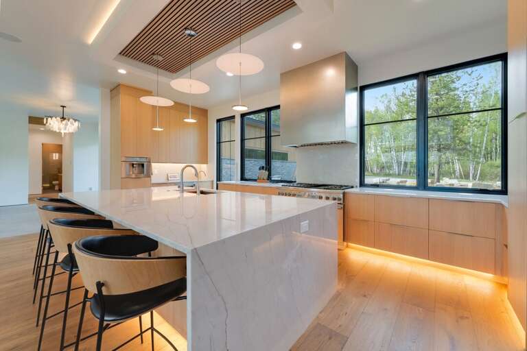 Waterfall Kitchen Island | Main Level