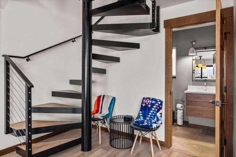 Spiral Staircase to the Loft | Upper Level Spiral Staircase to the Loft | Upper Level