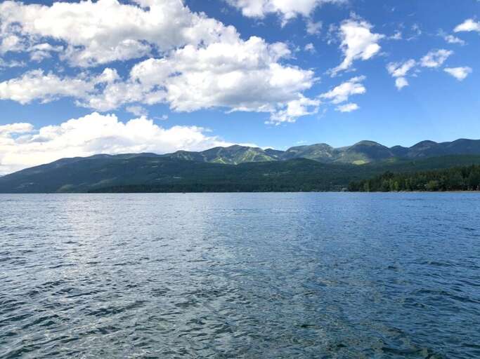 Whitefish Lake in the summer
