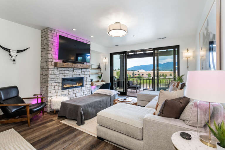 The twin sleeper can be pulled into the living area from the bedrooms, there are two total!