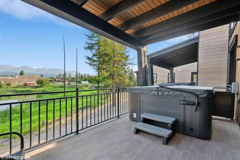 Relax in your private hot tub after a day of adventure | Exterior