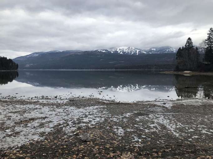 Whitefish Lake in the winter