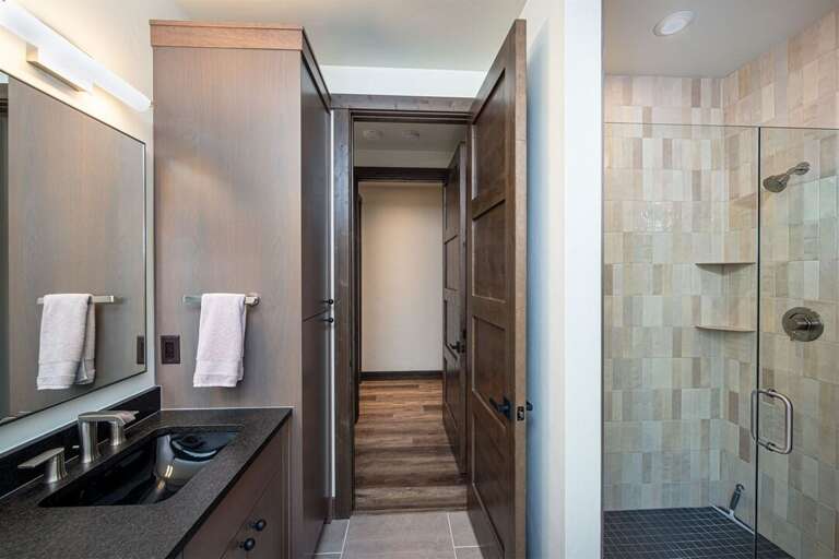 The primary ensuite has a double vanity, offering plenty of space to prepare for your day | Main Level