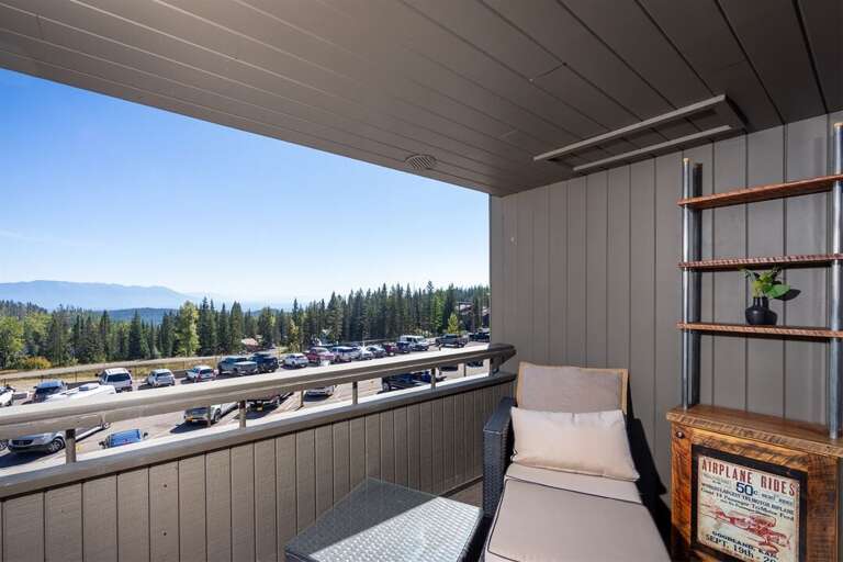 The private patio is an incredible space to take in the panoramic mountain views | Exterior