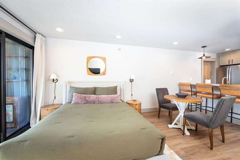 Relax and refresh in the cozy queen size bed | Main Level