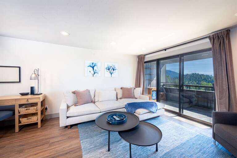 Take in the mountain views from your private patio at Eidelweiss 214 | Main Level