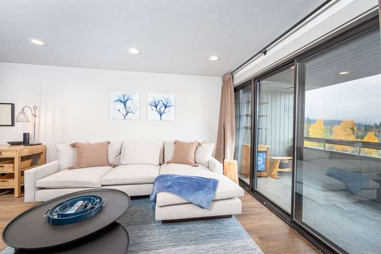 Take in the mountain views from your private patio at Eidelweiss 214 | Main Level