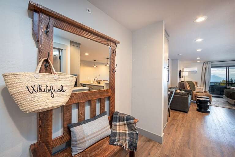 Thoughtfully styled, Edelweiss 213 is a beautifully curated space for your next Whitefish adventure | Main Level