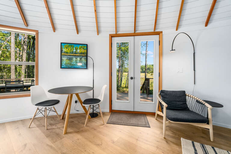 Dinner table set for two | Main Level