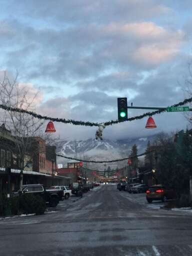 Downtown Whitefish is magical in the winter Downtown Whitefish is magical in the winter