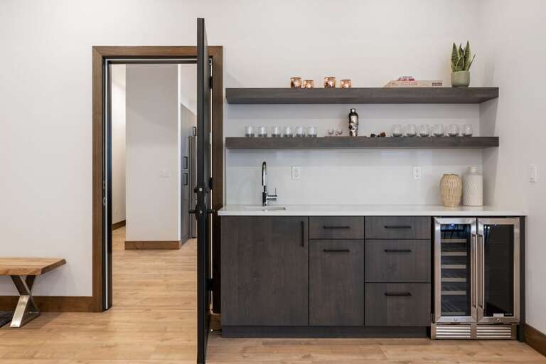 Wet bar connecting both Home Again Luxury Haven & Bella Alta Luxury Escape