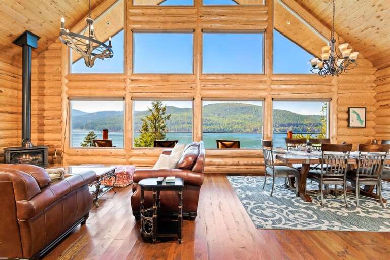 Picturesque views from the main level living area