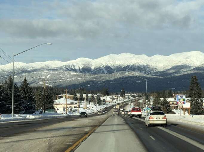 Gorgeous views as you head into Whitefish