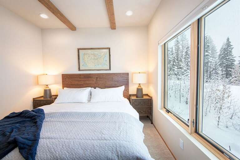 Enjoy the ski resort views from Bedroom 2 | Lower Level
