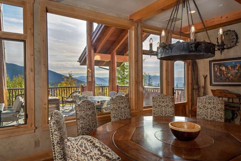 Take in the incredible views as you share a memorable meal at Northern Lights Lodge | Main Level
