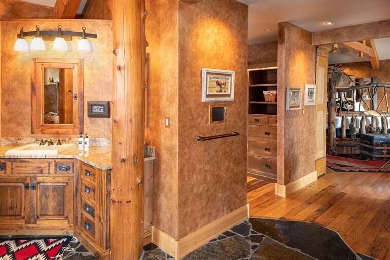 The master suite features expansive ensuite and double walk in closets | Upper Level