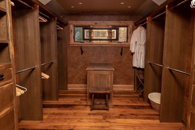 The Ski Locker Room, complete with boot & glove warmers, provides everything you need to store your ski gear | Lower Level