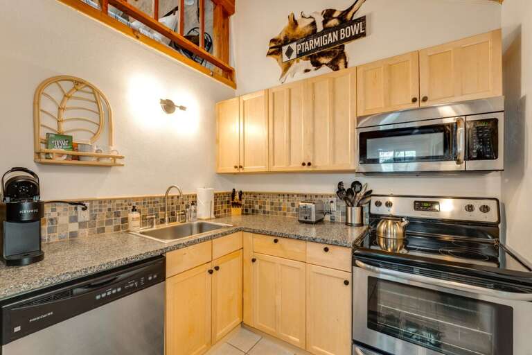 Fully Equipped Kitchen Space with Stainless Steel Appliances | Main Level