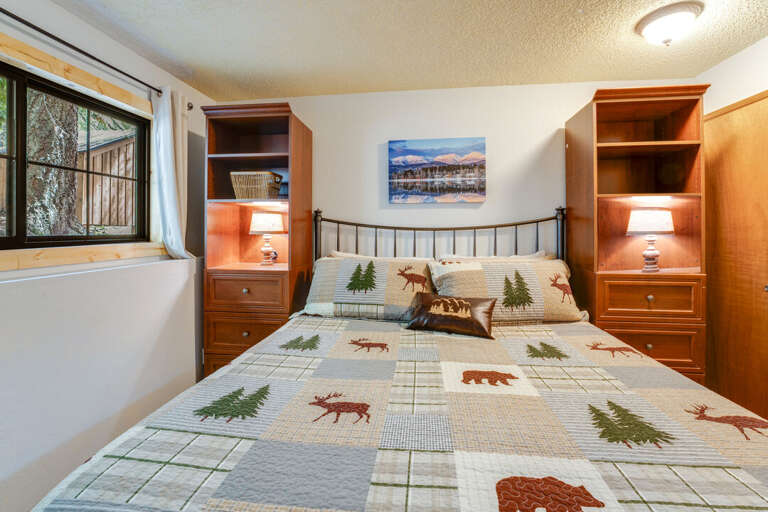 Bedroom 1 (Lower Level)- King Bed and Smart TV | Lower Level