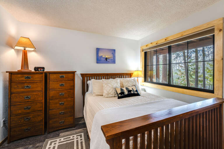 Bedroom 2 (Lower Level)- Queen Bed and Twin over Twin bunk bed | Lower Level