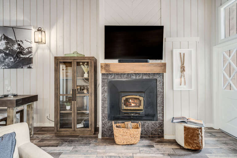 Cozy up to the fire place while you enjoy a movie | Main Level Cozy up to the fire place while you enjoy a movie | Main Level