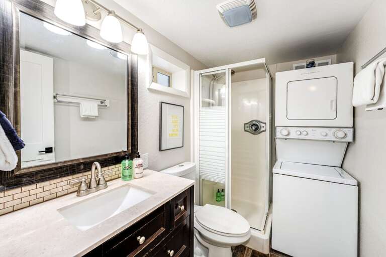 In-unit laundry located in the bathroom | Lower Level In-unit laundry located in the bathroom | Lower Level