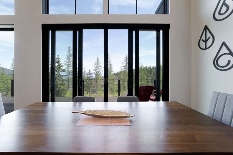 Dining room table seating for six people | Main Level