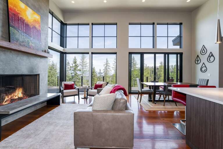 Open-concept living area | Main Level