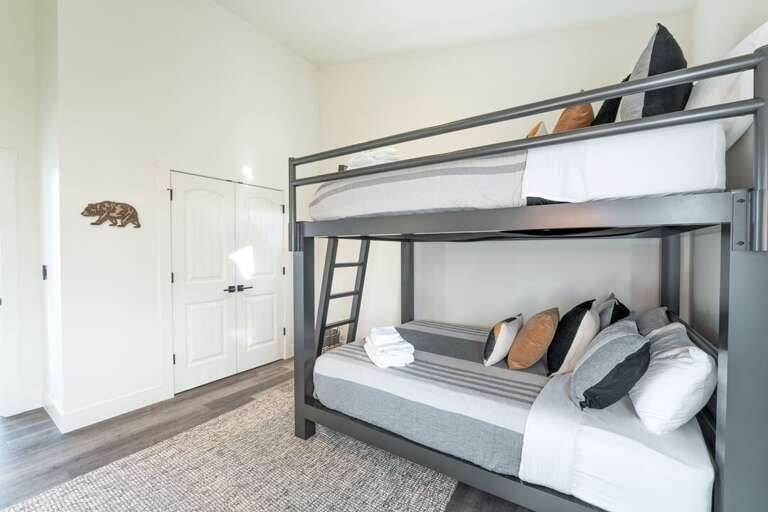 Bedroom 2 (Upper Level) Full over Full Bunk Beds and En Suite Bathroom