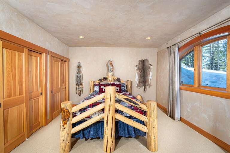 Ridge Top Lodge features custom log furniture throughout the home | Lower Level Ridge Top Lodge features custom log furniture throughout the home | Lower Level