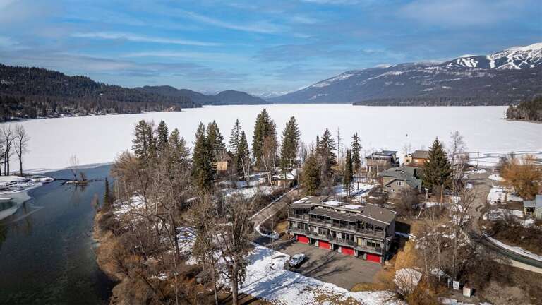 Enjoy access to Whitefish River and a quick walk to Whitefish Lake from Riverfront Landing | Exterior