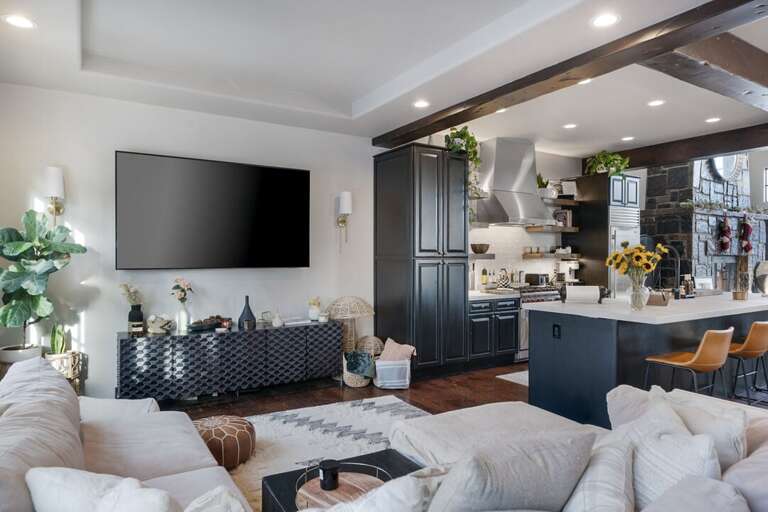 Living Room off the Kitchen | Main Level