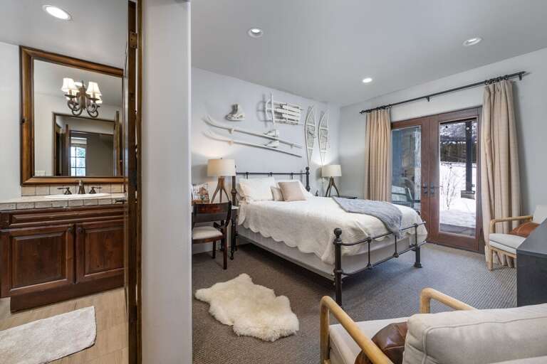 Queen-sized Bed | Lower Level